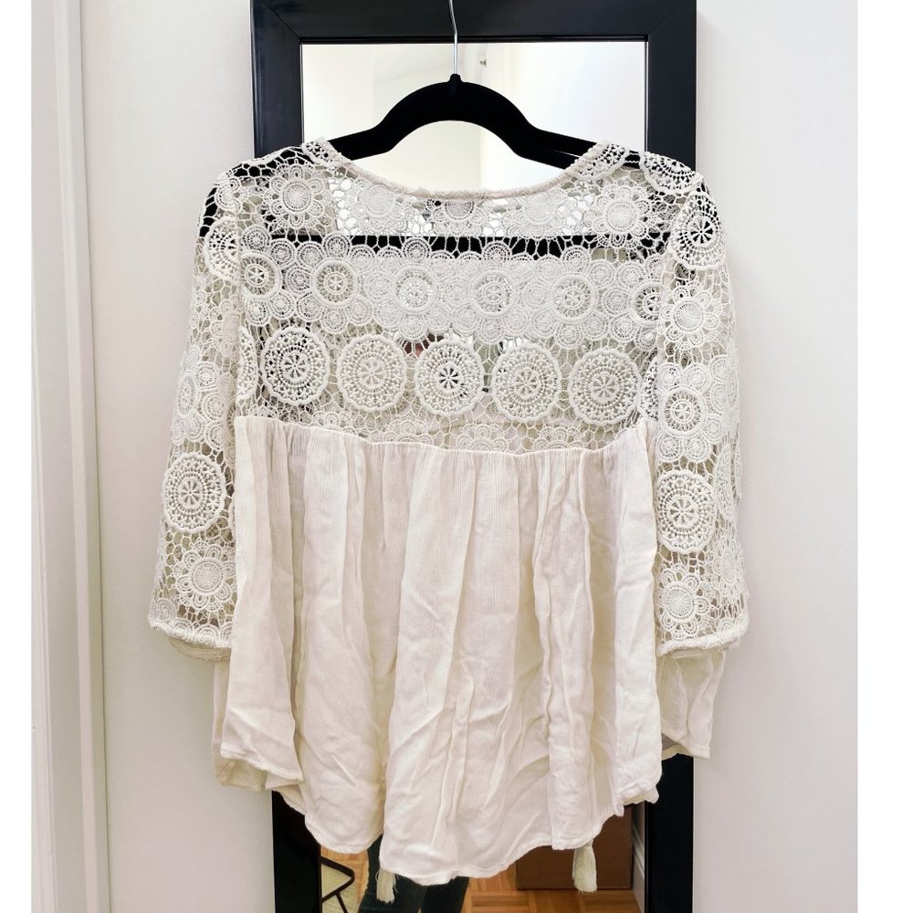 American Eagle 70s Style Boho Top - Picture 4 of 6